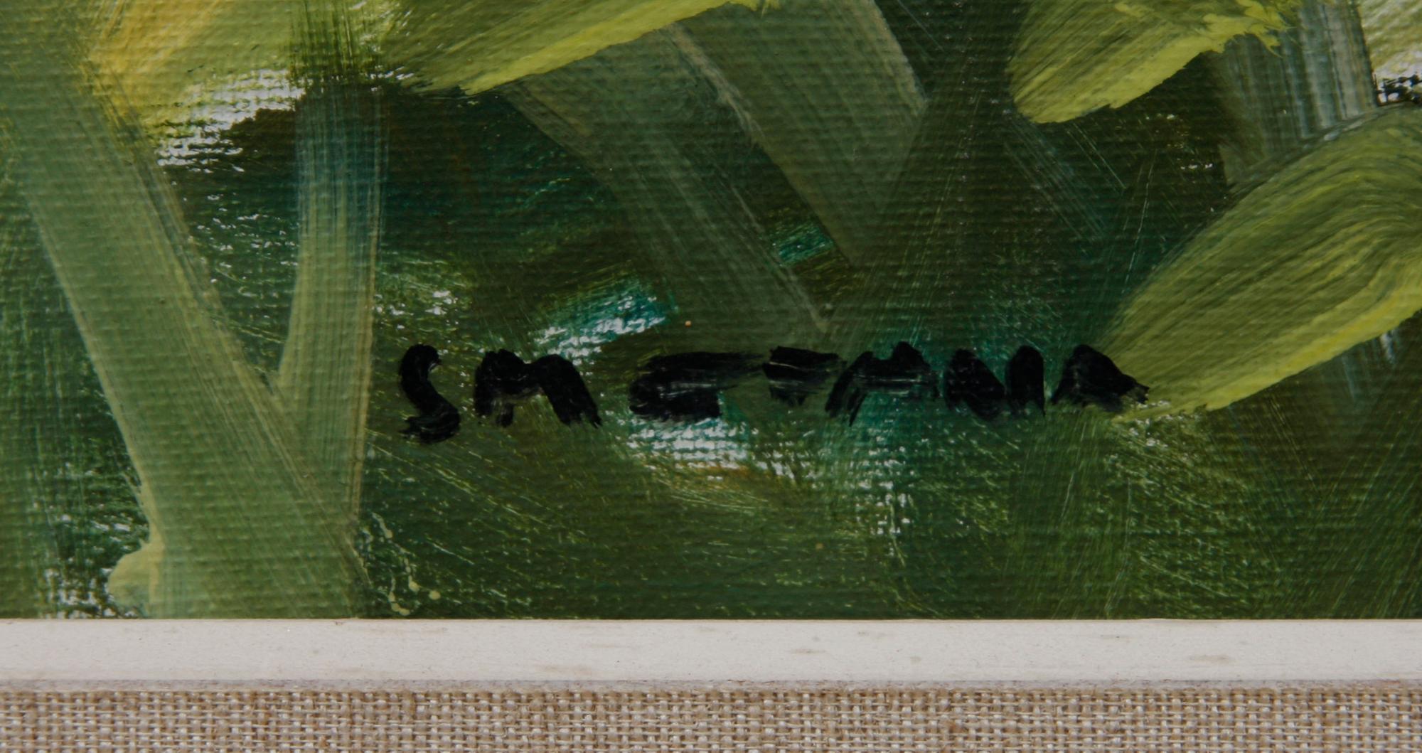 SMETANA, MONICA, olja på duk, sign.