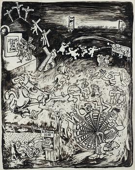 Lars Hillersberg, ink, signed Hillersberg.