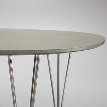 Bruno Mathsson & Piet Hein, a 'Superellips' dining table, Mathsson International, Värnamo.