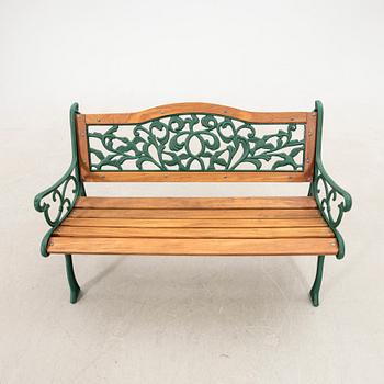 Garden bench, 20th century.