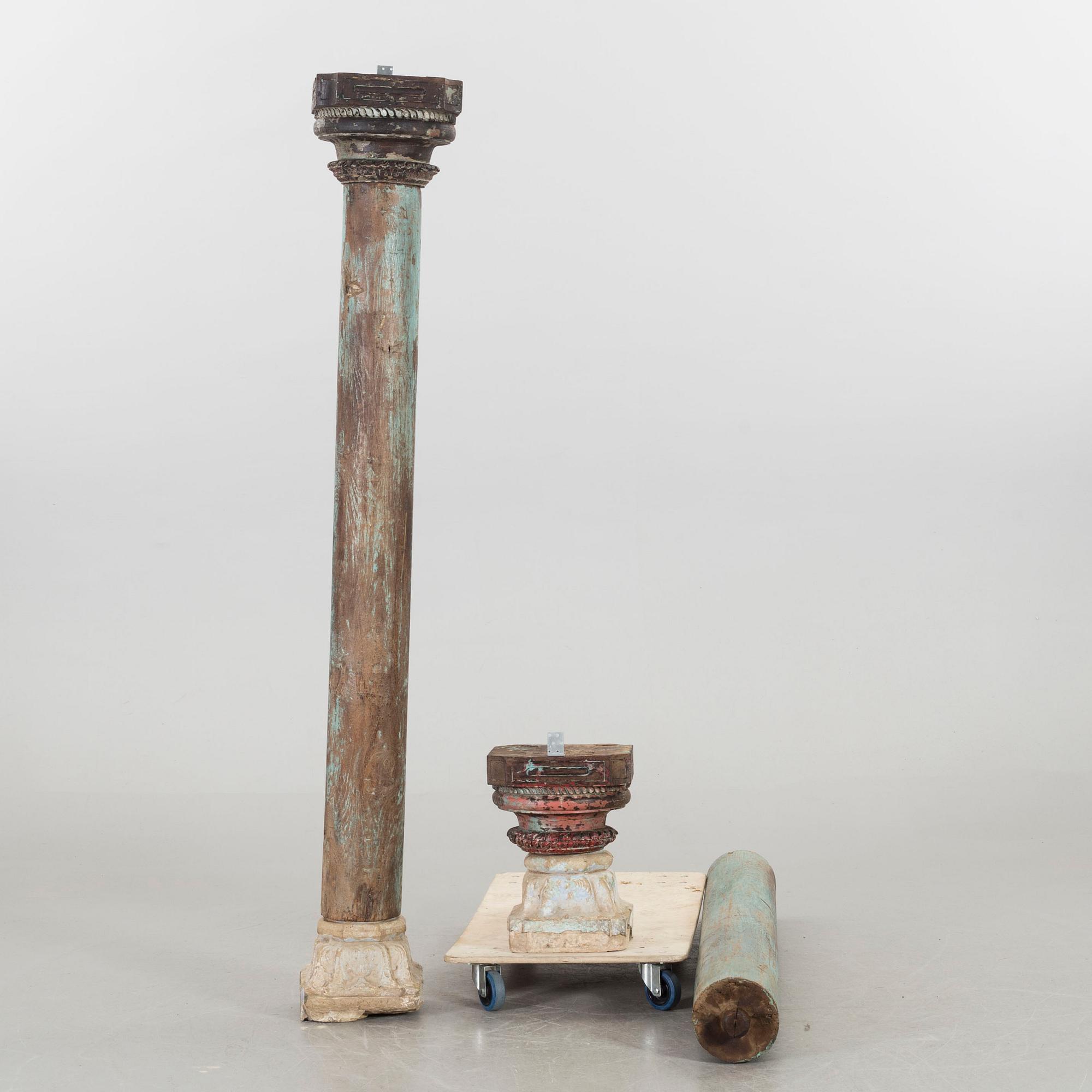 KOLONNER ett par Indien 1900-tal.