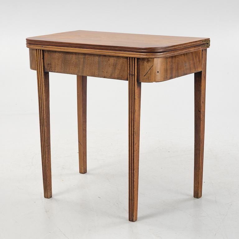 A mahogany card table, mid 19th Century.