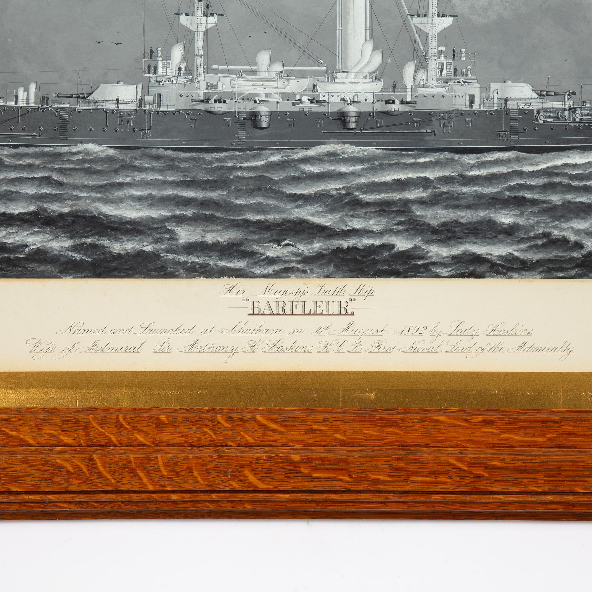 P. A. Chinnery, 1800/1900-tal, H M Battleship "Barfleur".