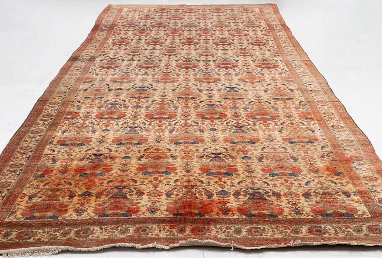 Carpet, oriental /Abadeh with Zil-isultan pattern, approx. 490 x 204 cm.