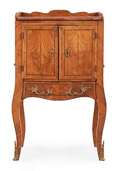 1457. A Swedish Rococo 18th century chamberpot cupboard.