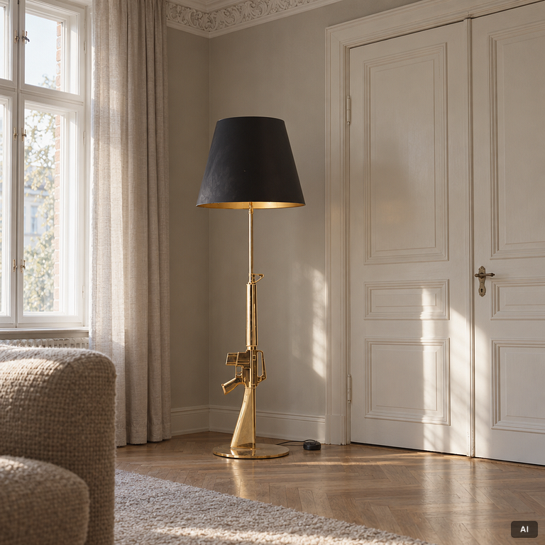 Philippe Starck, golvlampa, "Lounge Gun M 16" för Flos, 2000-tal.