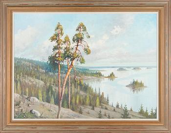 Ejnar Kohlmann,  Näkymä järvelle.