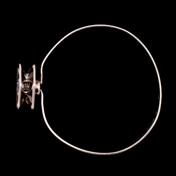 ARMBAND, silver och bergskristall, Alton, 1976.