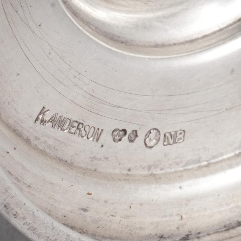 SÅSKANNA, silver. K. Anderson, Stockholm, 1939. Vikt ca 284g.