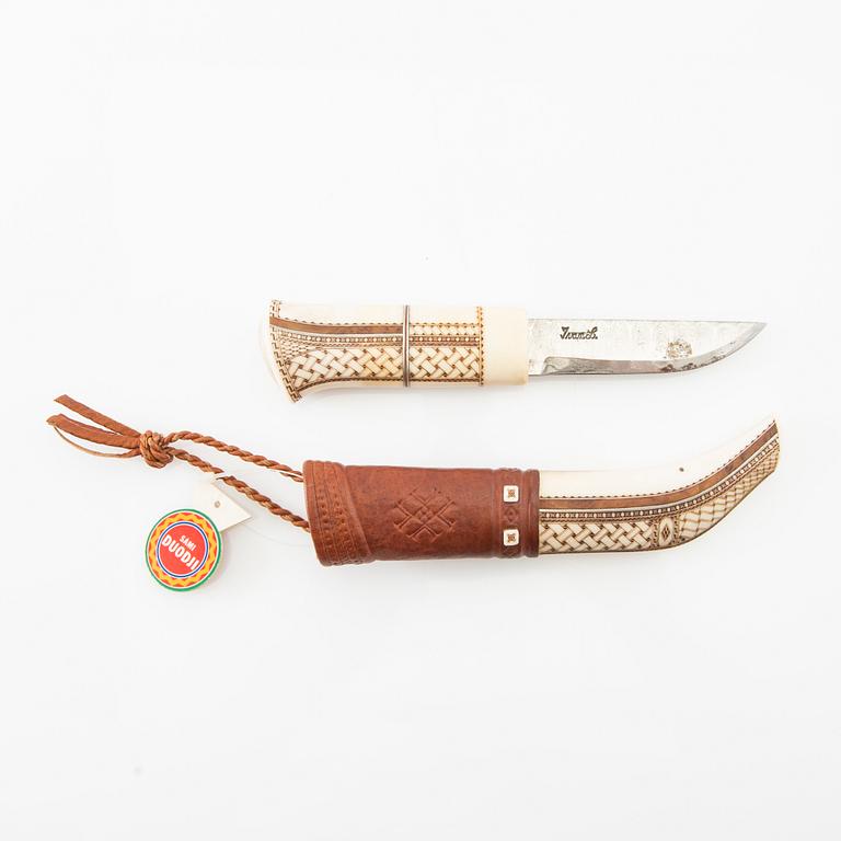 Olle Lundmark, half-horn knife, signed.