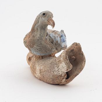 Henrik Allert, skulptur, delvis glaserat stengods, signerad.