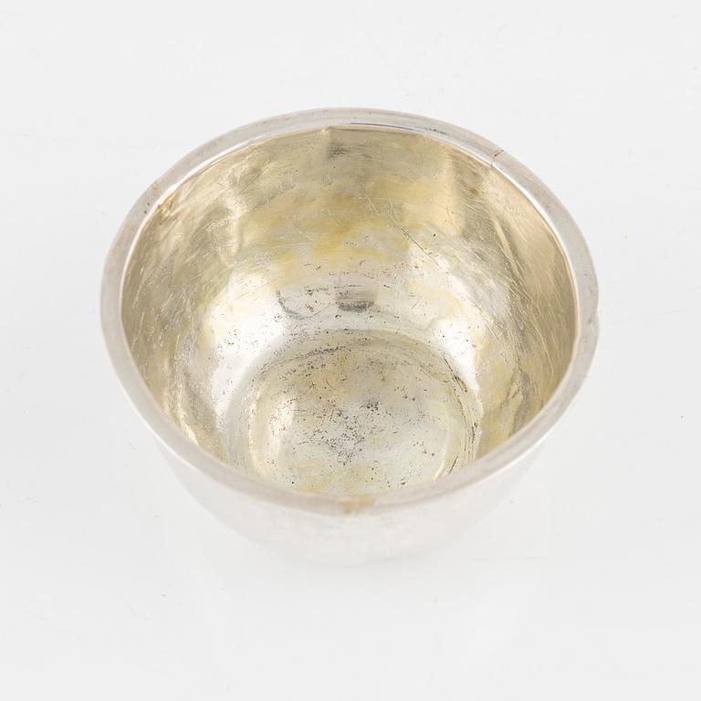 A Swedish Parcel-Gilt Silver Tumbler, mark of Johan Wennerwall, Göteborg 1766.