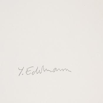 Yrjö Edelmann, lithograph in colours, stamped signature XVII/XX.