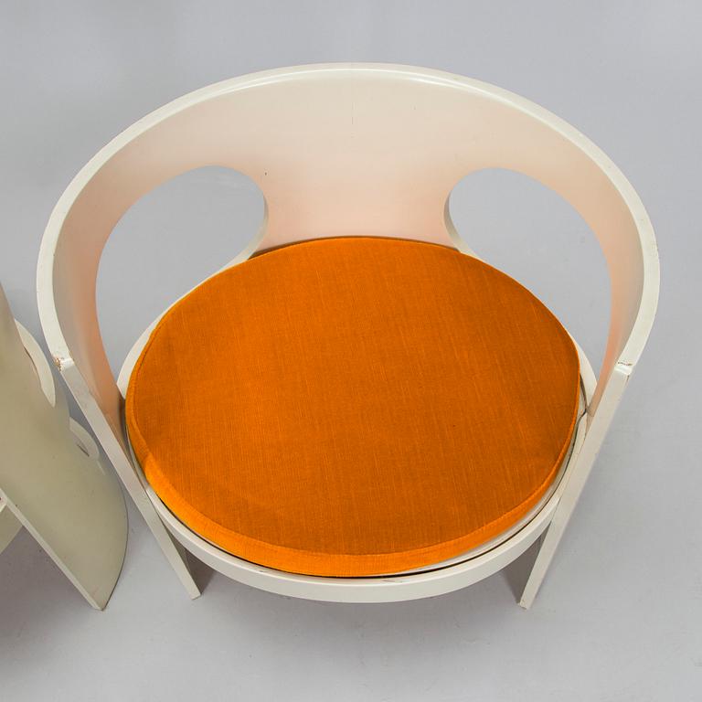 Arne Jacobsen, a set of four 'Prepop' chairs, for Asko, Finland, later half of the 20th century.