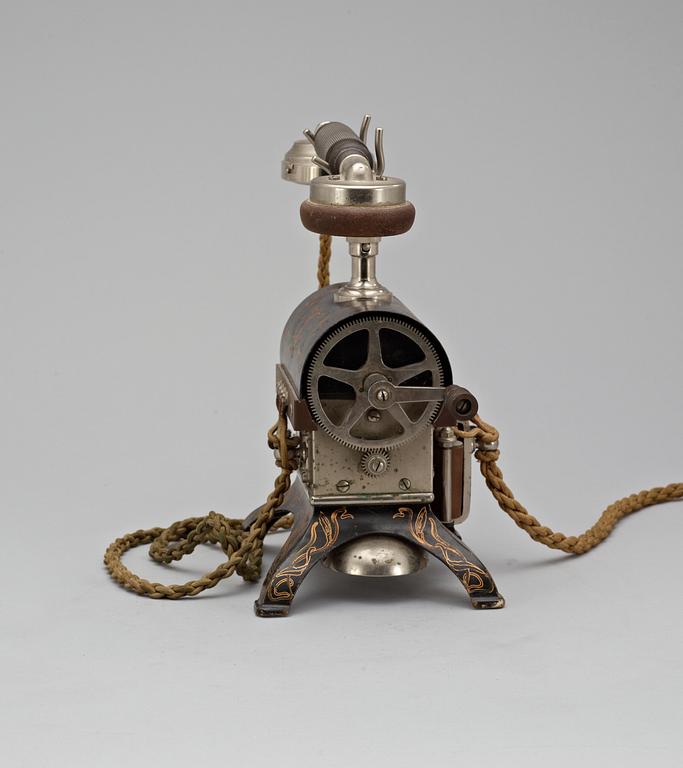 A Russian table telephone by Firma Geisler, St Petersburg, late 19th Century.
