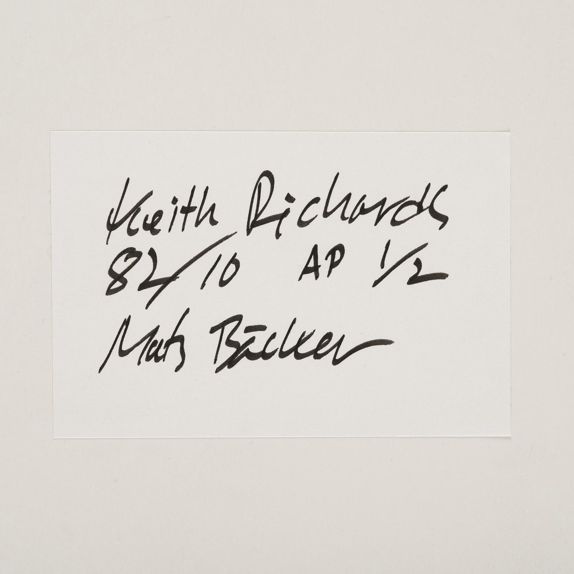 Mats Bäcker, "Keith Richards, Ullevi, 1982".