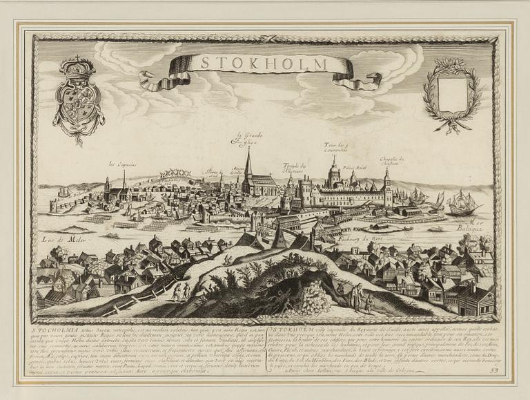 Gerard Jollain, a map, engraving, Paris, France, c. 1678.