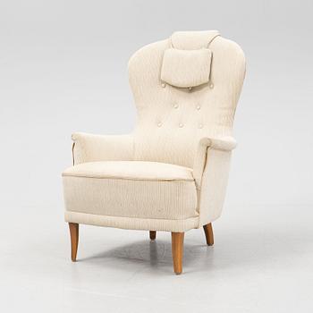 Carl Malmsten, fåtölj, "Farmor", O H Sjögren, 1900-talets andra hälft.