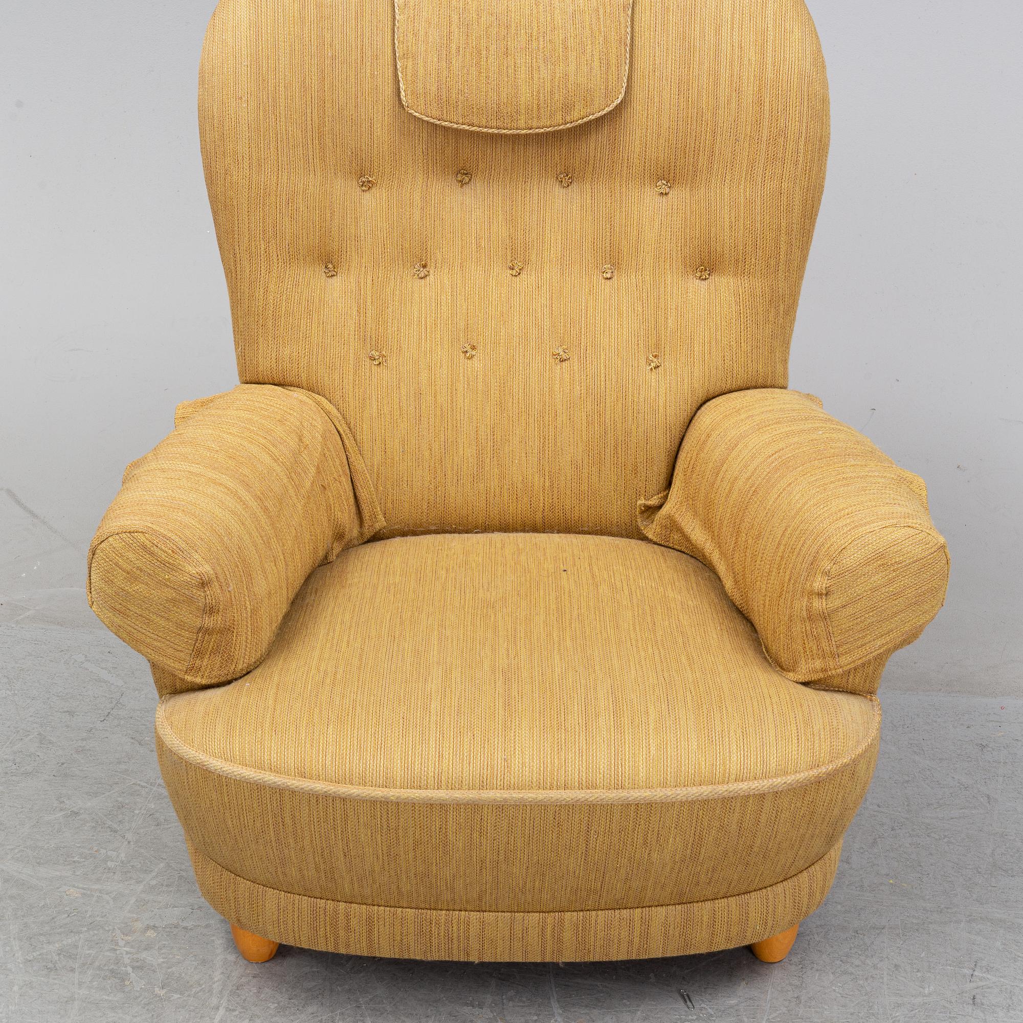 An easy chair by Carl Malmsten for OH Sjögren, second half of the 20th Century.