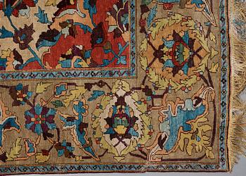 MATTA. Antik silke Keshan s.k. Motachem. 202,5 x 136,5 cm.