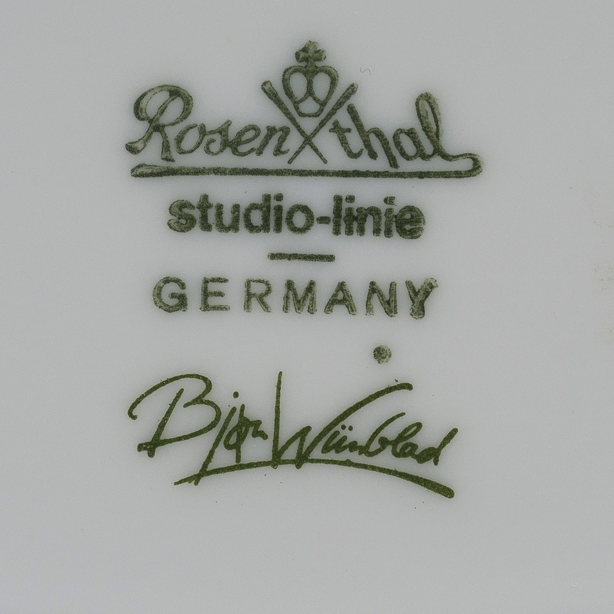 BJÖRN WIINBLAD, VAS, porslin, Studio-linie, Rosenthal, 1900-talets andra hälft.