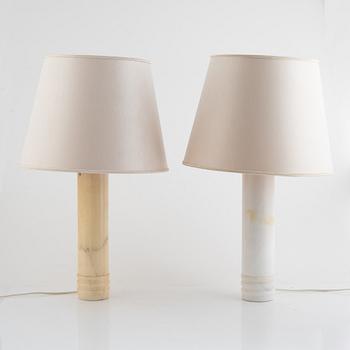 A matched pair of table lamps, Bergboms, second half of the 20th Century.