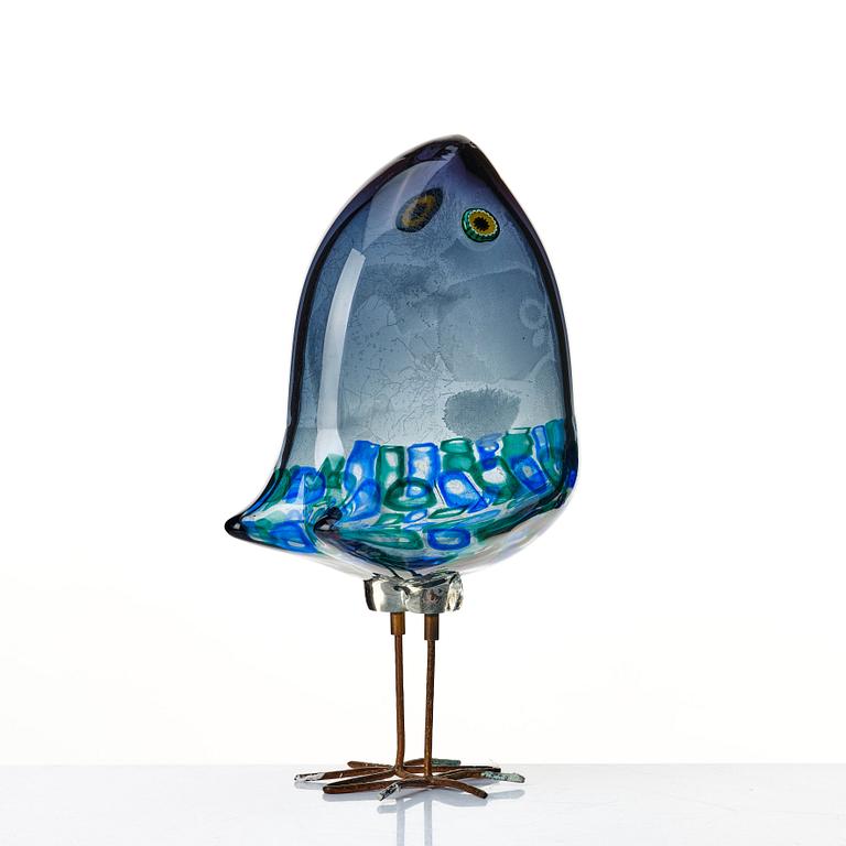 Alessandro Pianon, a "Pulcino" glass bird by Vistosi, Italy 1960's.