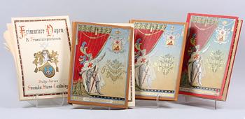 BÖCKER, 4 st, heraldisk litteratur, Frimurare, 1895-1928.