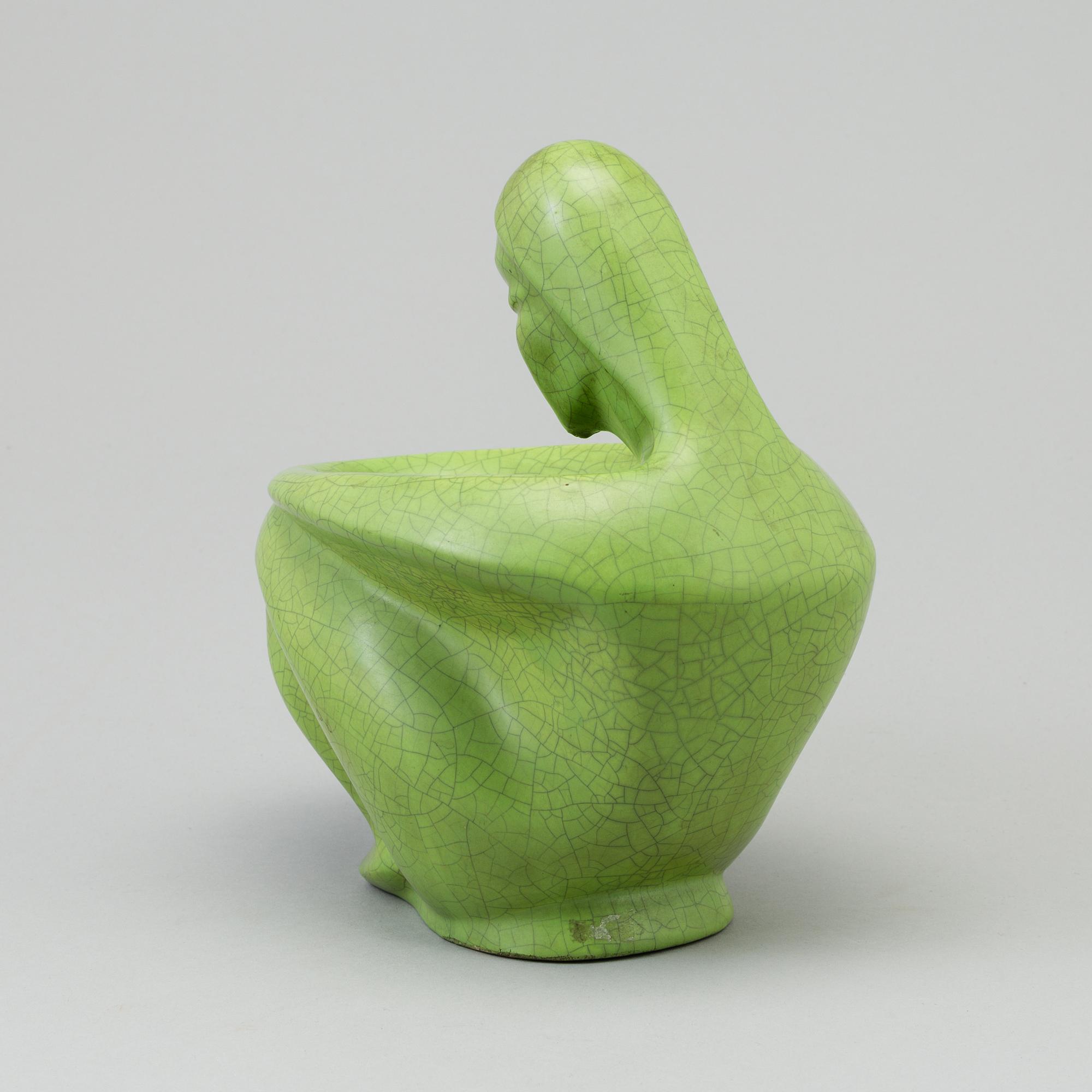 GÉZA GORKA, a ceranmic sculpture from Nógrádveröce, Hungary, 1930's.