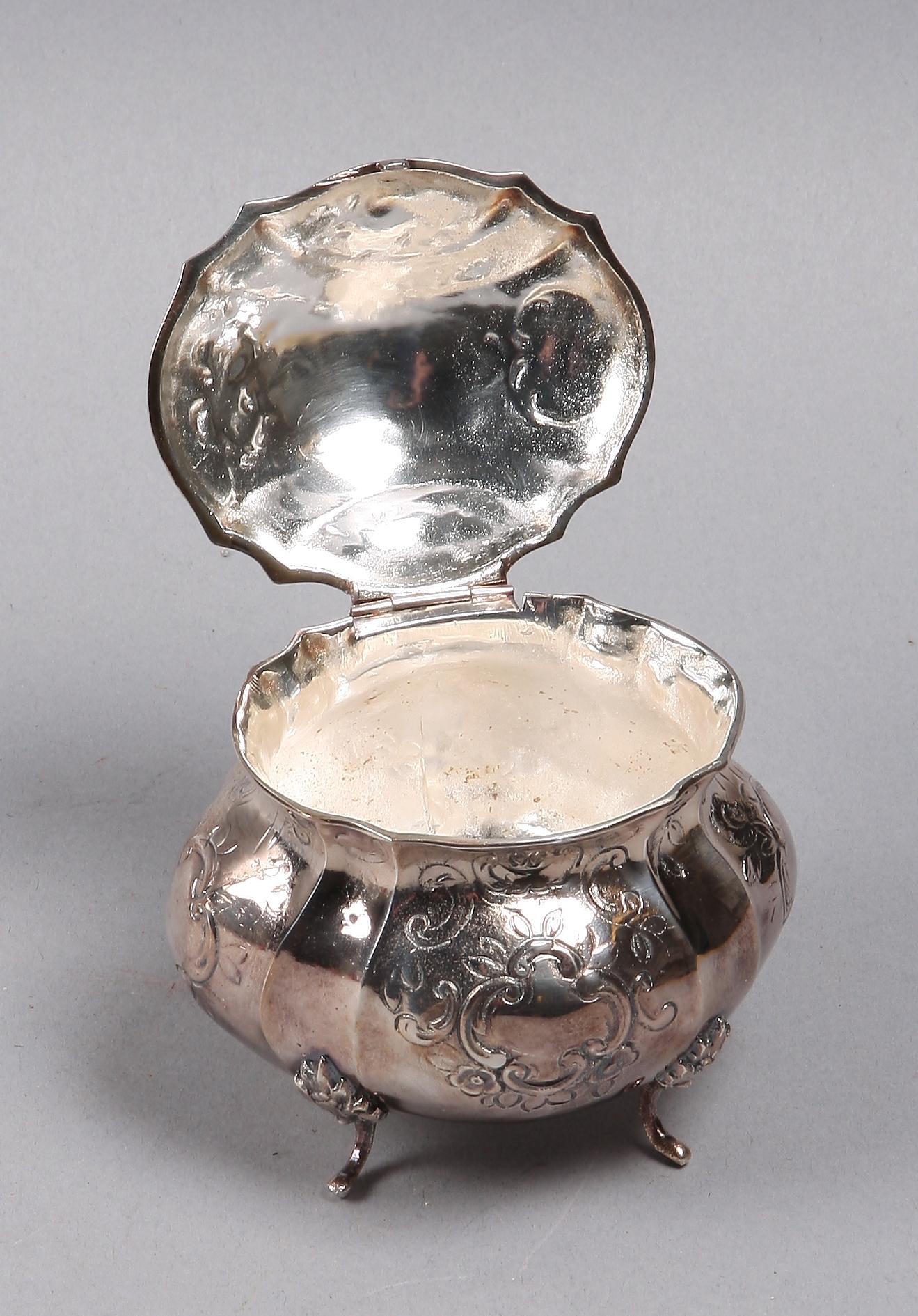 SOCKERSKRIN, silver, rokokostil, Stockholm 1974, 250 g.