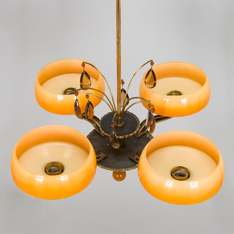 Paavo Tynell, taklampa modell 1253/4, Taito, 1930-tal.