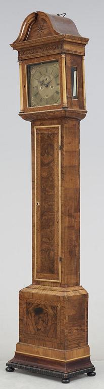 An English circa 1700 longcase clock, dial signed "Simon De Charmes London".