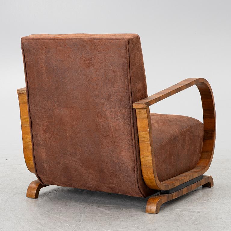 Fåtölj, art deco, 1900-talets mitt.