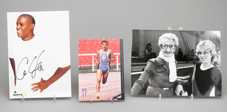 IDROTTSAUTOGRAFER, 8 st, främst Pelé.