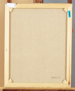 HANS VON GERBER , olja på duk, "La Citta", signerad Gerger och daterad -99 a tergo.