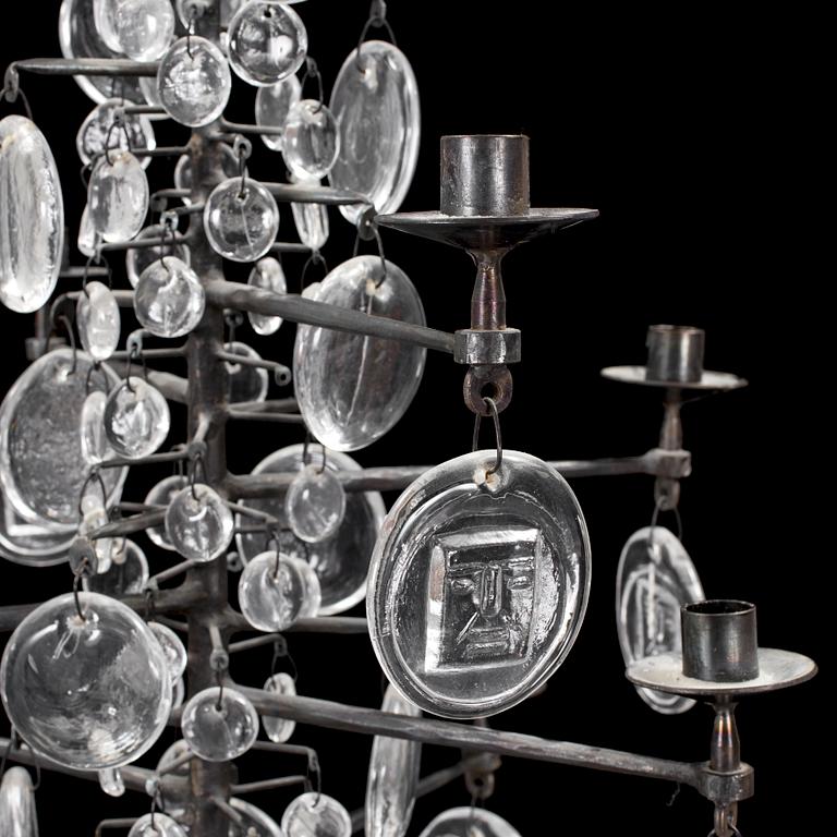 ERIK HÖGLUND, a chandelier by Boda Smide in the second half of the 20th century.