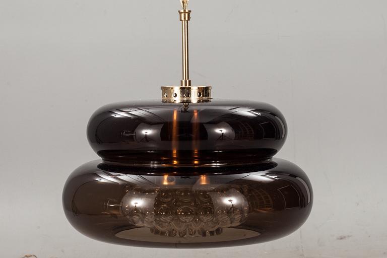 TAKLAMPA, "Bubblan", Carl Fagerlund, Orrefors. 1970-tal.