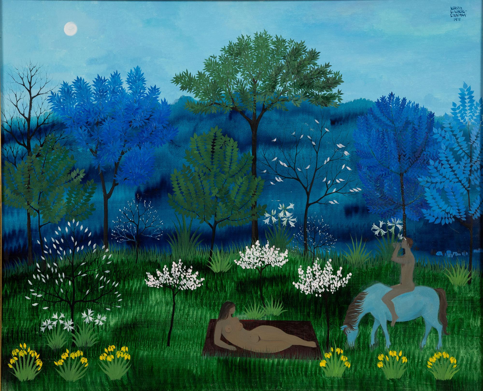 Kerstin Lundberg-Stenman, Månskensslandskap.