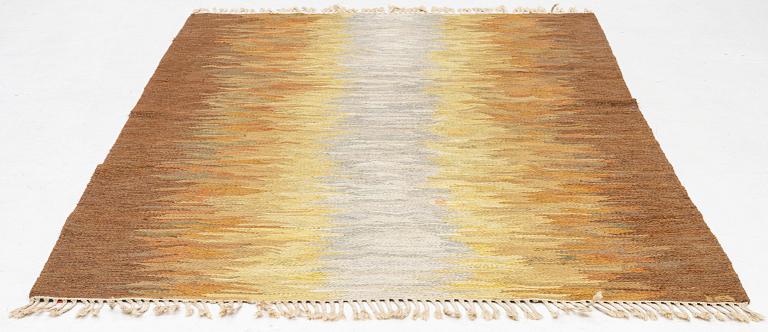 Rug, flat weave, signed IB, 235x167 cm. 20th century.