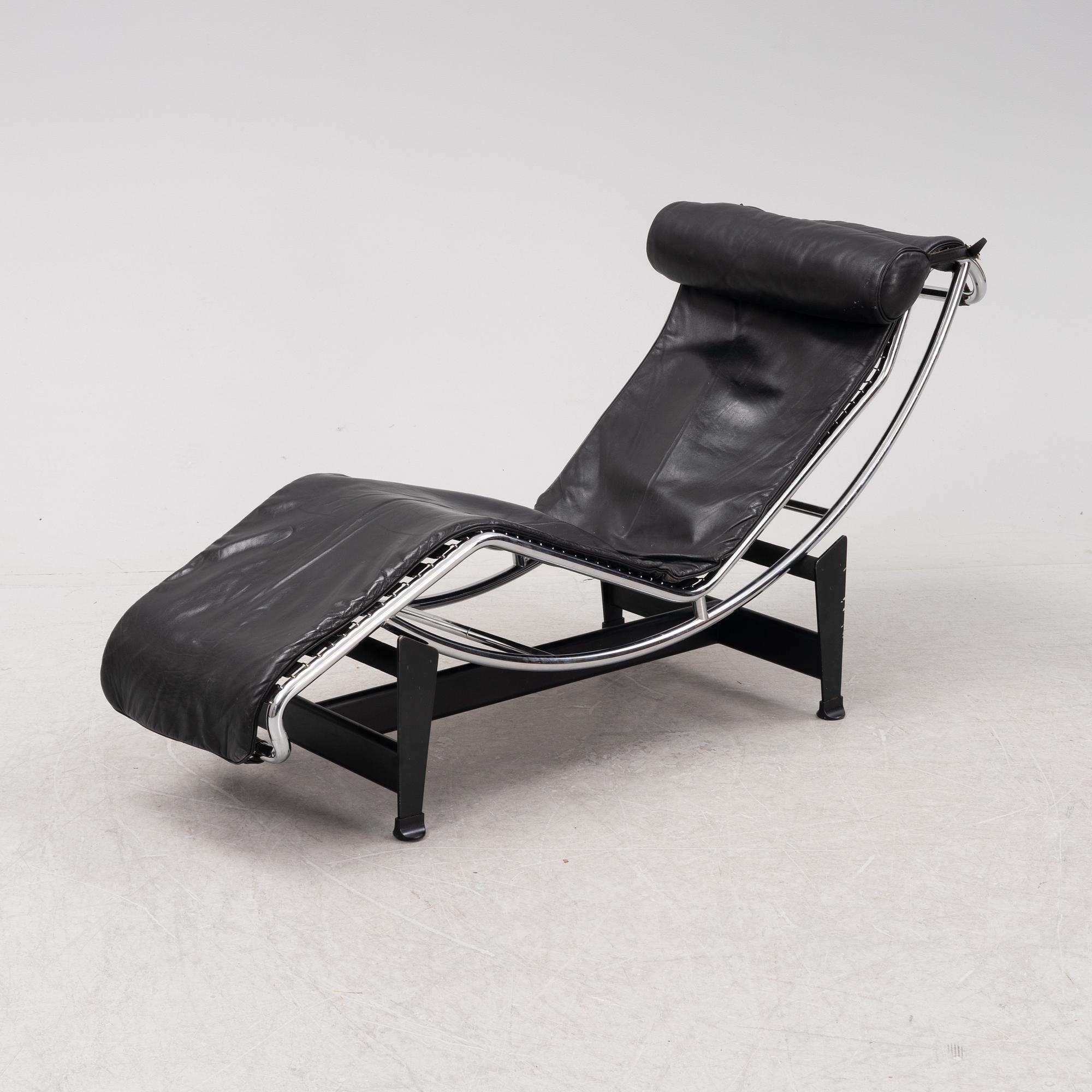 Le Corbusier, Pierre Jeanneret, Charlotte Perriand, an LC4 lounge chair from Cassina, Italy, designed 1928.