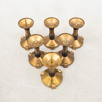 Candelabras 6 pcs Art Deco first half of the 20th century.