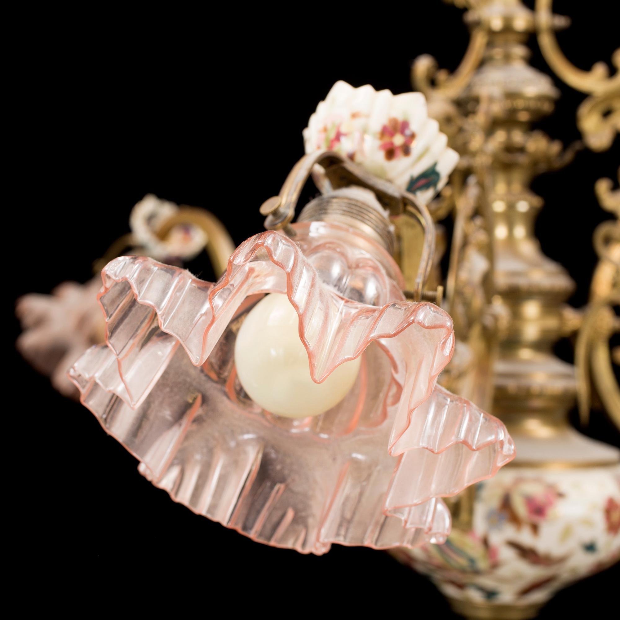 An early 1900s ceiling light.