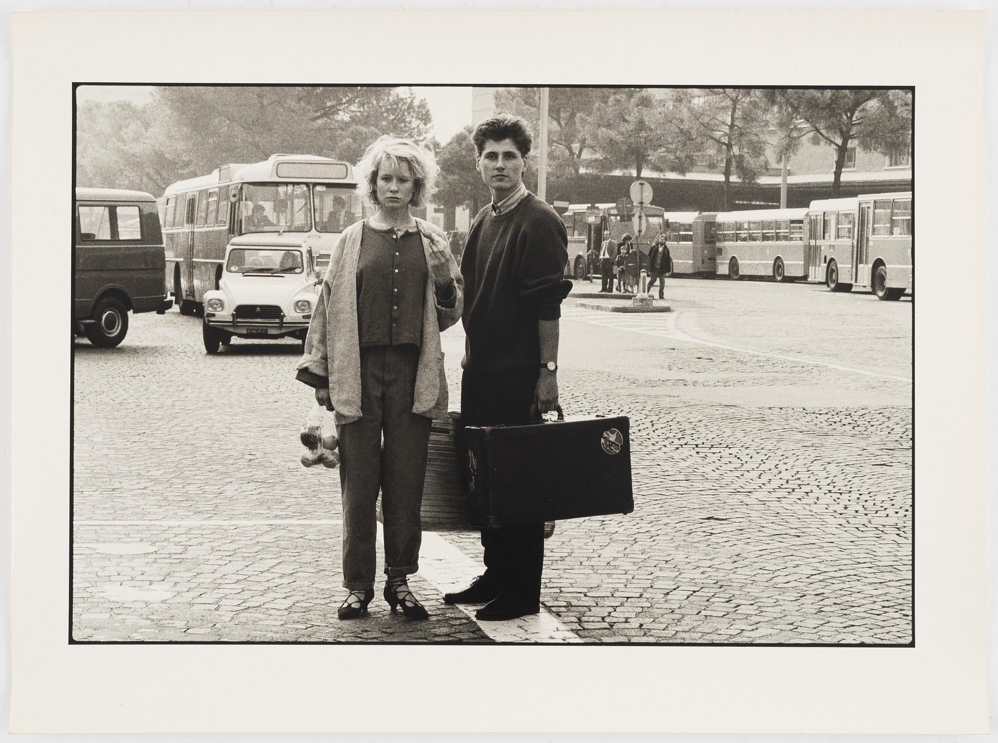 Walter Hirsch, två fotografier ur serien "Dobber".