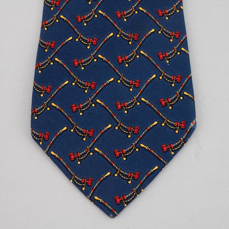 SALVATORE FERRAGAMO, three silk ties.