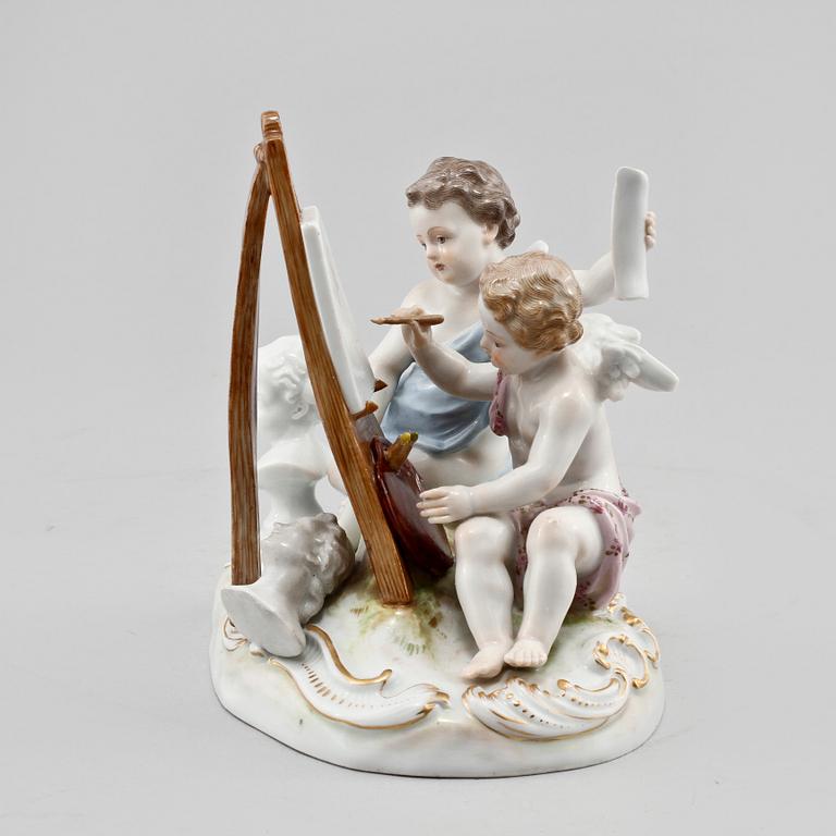 FIGURIN, porslin, Meissen, 1900-talets första hälft.