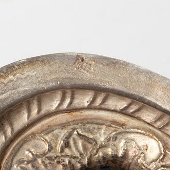 Incense burner, silver, 19th century, possibly Italy.