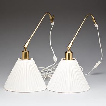 VÄGGLAMPOR, ett par, modell 2226, Josef Frank, Firma Svenskt tenn.