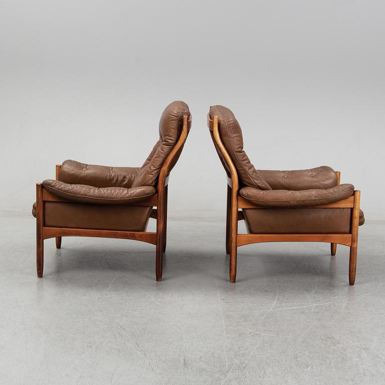 Fåtöljer, ett par, G-Design för Göte-Möbler i Nässjö AB, Nässjö, 1970-tal.