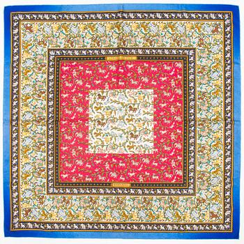 Hermès, A 'Chasse en Inde' silk scarf.