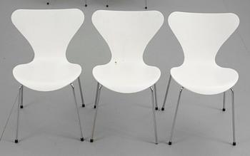 STOLAR, 10st. "Sjuan", Arne Jacobsen, Fritz Hansen.